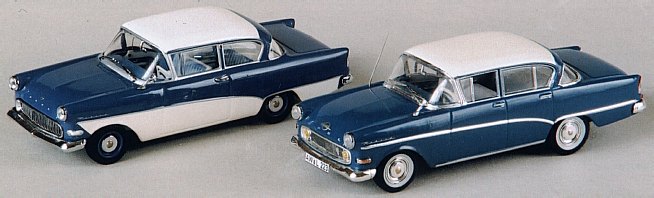 Die zwei- u. viertürigen Olympia Rekord P1 Limousinen